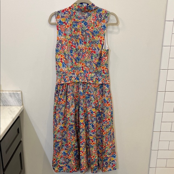 J. Crew Liberty of London Multicolor Floral Midi Dress - Picture 8 of 8